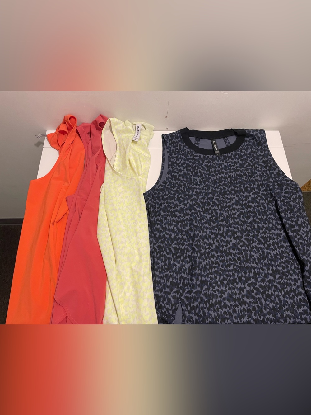 Athleta Brand Women's size 1X Zephyr Style Tank Top Lot of 4 Athletic Tank Tops